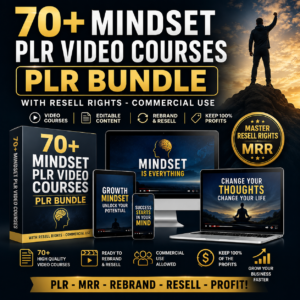 70+ Mindset Plr Video Courses plr Bundle With Resell Rights
