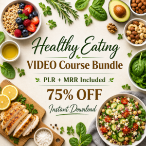 Healthy Eating Course Bundle PLR MRR