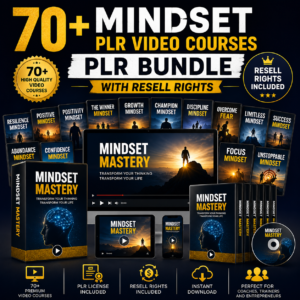 70+ Mindset Plr Video Courses plr Bundle With Resell Rights