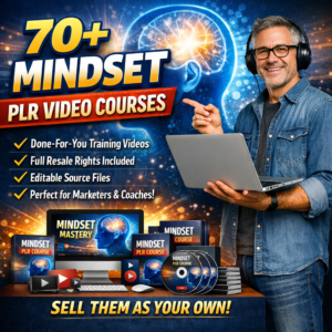 70+ Mindset Plr Video Courses plr Bundle With Resell Rights